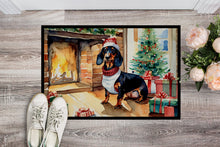 Load image into Gallery viewer, Dachshund Cozy Christmas Doormat - Large 24x36 – Indoor/Outdoor Floor Mat with Artistic Flair