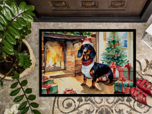 Load image into Gallery viewer, Dachshund Cozy Christmas Doormat - Large 24x36 – Indoor/Outdoor Floor Mat with Artistic Flair