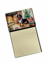 Load image into Gallery viewer, Dachshund Cozy Christmas Sticky Note Holder- Refiilable Desk Accessory Note Pad