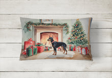 Load image into Gallery viewer, Doberman Pinscher Cozy Christmas Throw Pillow