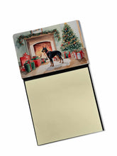 Load image into Gallery viewer, Doberman Pinscher Cozy Christmas Sticky Note Holder- Refiilable Desk Accessory Note Pad