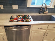 Load image into Gallery viewer, English Bulldog Cozy Christmas Dish Drying Mat