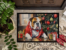 Load image into Gallery viewer, English Bulldog Cozy Christmas Doormat - Large 24x36 – Indoor/Outdoor Floor Mat with Artistic Flair