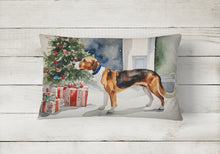 Load image into Gallery viewer, English Foxhound Cozy Christmas Throw Pillow