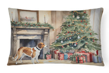Load image into Gallery viewer, English Foxhound Cozy Christmas Throw Pillow