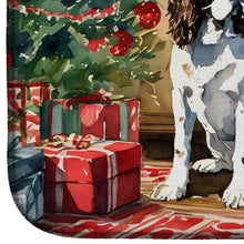 Load image into Gallery viewer, English Springer Spaniel Cozy Christmas Dish Drying Mat
