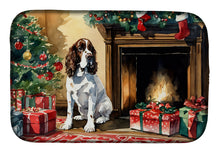Load image into Gallery viewer, English Springer Spaniel Cozy Christmas Dish Drying Mat