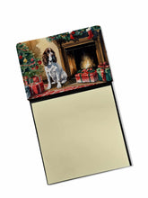 Load image into Gallery viewer, English Springer Spaniel Cozy Christmas Sticky Note Holder- Refiilable Desk Accessory Note Pad