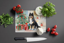 Load image into Gallery viewer, Finnish Lapphund Cozy Christmas Glass Cutting Boards – Durable, Decorative Kitchen Art Large