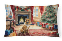 Load image into Gallery viewer, Finnish Spitz Cozy Christmas Throw Pillow