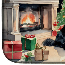 Load image into Gallery viewer, Flat-Coated Retriever Cozy Christmas Dish Drying Mat