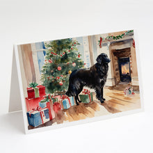 Load image into Gallery viewer, Flat-Coated Retriever Cozy Christmas Greeting Cards - Blank Note Cards – 8-Pack of Artist-Designed Cards with Envelopes