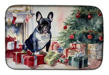 Load image into Gallery viewer, French Bulldog Cozy Christmas Dish Drying Mat