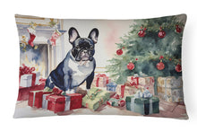 Load image into Gallery viewer, French Bulldog Cozy Christmas Throw Pillow