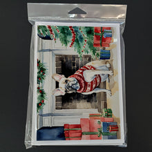 Load image into Gallery viewer, French Bulldog Cozy Christmas Greeting Cards - Blank Note Cards – 8-Pack of Artist-Designed Cards with Envelopes