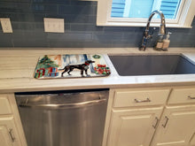 Load image into Gallery viewer, German Shorthaired Pointer Cozy Christmas Dish Drying Mat