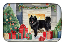 Load image into Gallery viewer, German Spitz Cozy Christmas Dish Drying Mat
