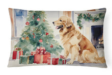 Load image into Gallery viewer, Golden Retriever Cozy Christmas Throw Pillow