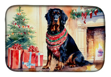 Load image into Gallery viewer, Gordon Setter Cozy Christmas Dish Drying Mat