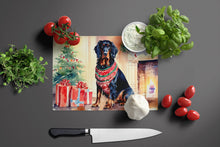 Load image into Gallery viewer, Gordon Setter Cozy Christmas Glass Cutting Boards – Durable, Decorative Kitchen Art Large