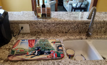 Load image into Gallery viewer, Great Dane Cozy Christmas Dish Drying Mat