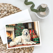 Load image into Gallery viewer, Great Pyrenees Cozy Christmas Greeting Cards - Blank Note Cards – 8-Pack of Artist-Designed Cards with Envelopes