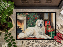 Load image into Gallery viewer, Great Pyrenees Cozy Christmas Doormat - Large 24x36 – Indoor/Outdoor Floor Mat with Artistic Flair