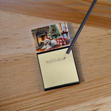Load image into Gallery viewer, Havanese Cozy Christmas Sticky Note Holder- Refiilable Desk Accessory Note Pad