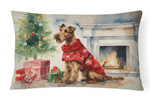 Load image into Gallery viewer, Irish Terrier Cozy Christmas Throw Pillow