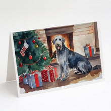 Load image into Gallery viewer, Irish Wolfhound Cozy Christmas Greeting Cards - Blank Note Cards – 8-Pack of Artist-Designed Cards with Envelopes