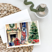 Load image into Gallery viewer, Italian Greyhound Cozy Christmas Greeting Cards - Blank Note Cards – 8-Pack of Artist-Designed Cards with Envelopes