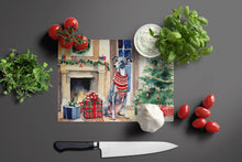 Load image into Gallery viewer, Italian Greyhound Cozy Christmas Glass Cutting Boards – Durable, Decorative Kitchen Art Large