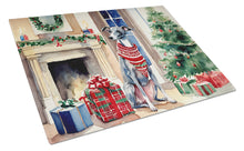 Load image into Gallery viewer, Italian Greyhound Cozy Christmas Glass Cutting Boards – Durable, Decorative Kitchen Art Large