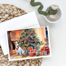 Load image into Gallery viewer, Jack Russell Terrier Cozy Christmas Greeting Cards - Blank Note Cards – 8-Pack of Artist-Designed Cards with Envelopes