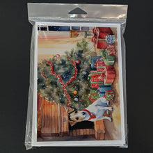 Load image into Gallery viewer, Jack Russell Terrier Cozy Christmas Greeting Cards - Blank Note Cards – 8-Pack of Artist-Designed Cards with Envelopes