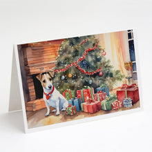 Load image into Gallery viewer, Jack Russell Terrier Cozy Christmas Greeting Cards - Blank Note Cards – 8-Pack of Artist-Designed Cards with Envelopes