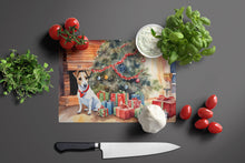 Load image into Gallery viewer, Jack Russell Terrier Cozy Christmas Glass Cutting Boards – Durable, Decorative Kitchen Art Large