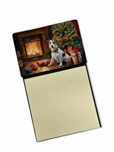 Load image into Gallery viewer, Jack Russell Terrier Cozy Christmas Sticky Note Holder- Refiilable Desk Accessory Note Pad