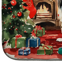 Load image into Gallery viewer, Japanese Chin Cozy Christmas Dish Drying Mat