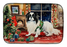 Load image into Gallery viewer, Japanese Chin Cozy Christmas Dish Drying Mat