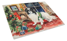 Load image into Gallery viewer, Japanese Chin Cozy Christmas Glass Cutting Boards – Durable, Decorative Kitchen Art Large