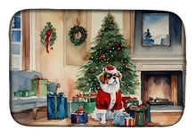Load image into Gallery viewer, Japanese Chin Cozy Christmas Dish Drying Mat