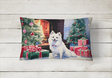 Load image into Gallery viewer, Japanese Spitz Cozy Christmas Throw Pillow