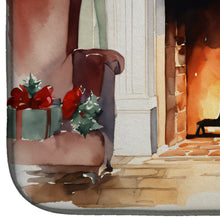 Load image into Gallery viewer, Karelian Bear Dog Cozy Christmas Dish Drying Mat