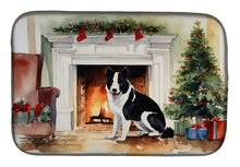 Load image into Gallery viewer, Karelian Bear Dog Cozy Christmas Dish Drying Mat