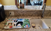 Load image into Gallery viewer, Karelian Bear Dog Cozy Christmas Dish Drying Mat