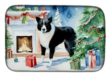 Load image into Gallery viewer, Karelian Bear Dog Cozy Christmas Dish Drying Mat