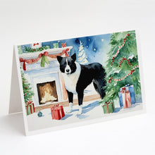 Load image into Gallery viewer, Karelian Bear Dog Cozy Christmas Greeting Cards - Blank Note Cards – 8-Pack of Artist-Designed Cards with Envelopes