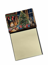 Load image into Gallery viewer, Keeshond Cozy Christmas Sticky Note Holder- Refiilable Desk Accessory Note Pad