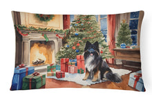 Load image into Gallery viewer, Keeshond Cozy Christmas Throw Pillow